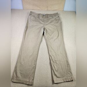 Lee Natural Fit Khaki Pants Womens 22W Stretch Straight Leg Casual